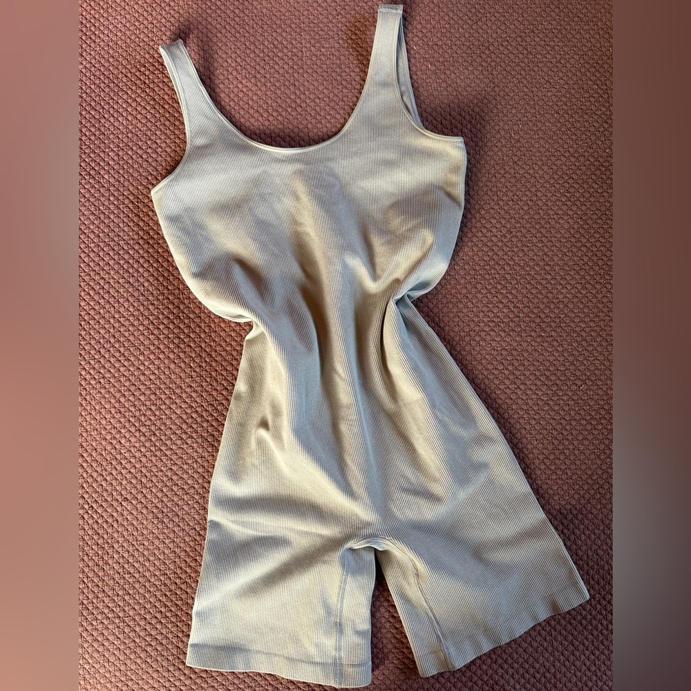 DSG Light Gray Ribbed Jumpsuit/Romper